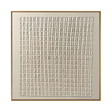 Neutral Grid Minimalist Painting