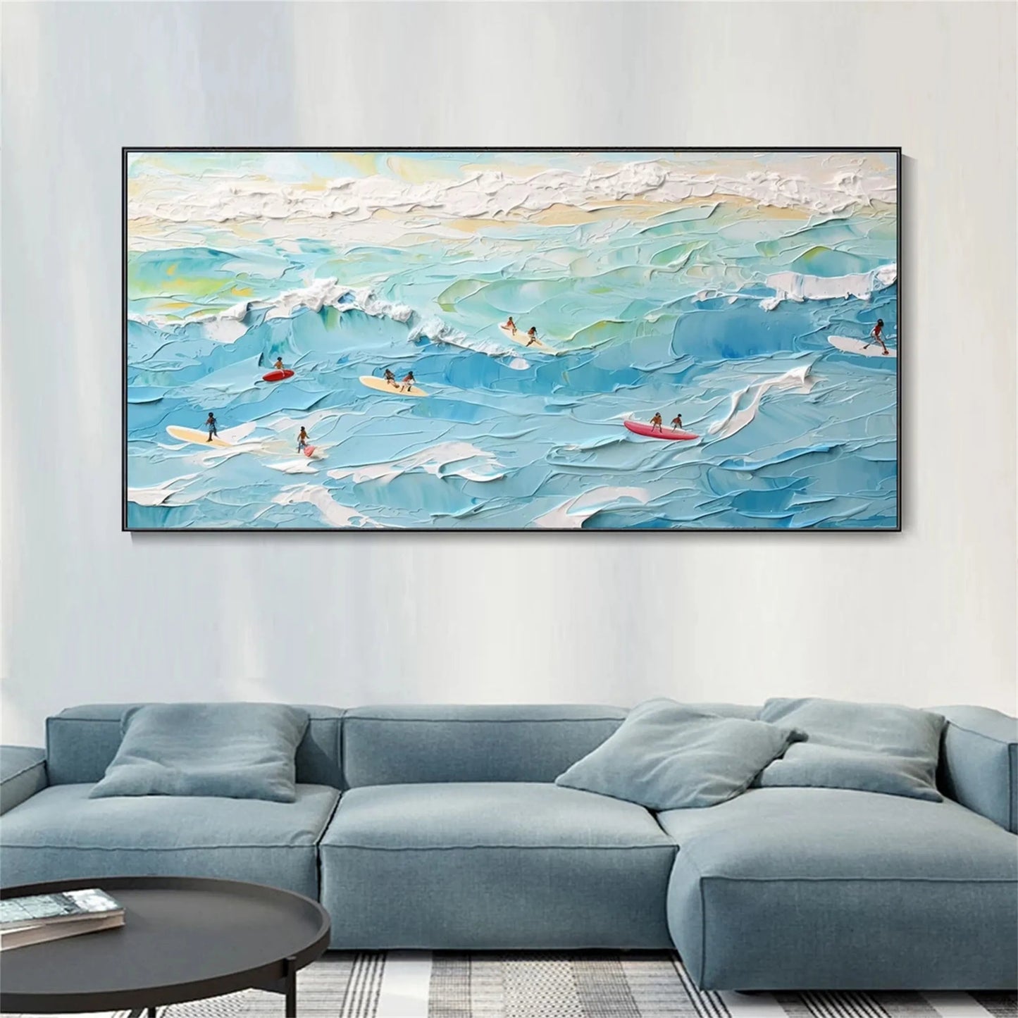Azure Surf-Beach Oil Painting