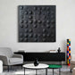 Charcoal 3D Dots Abstract Painting