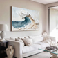 Ocean Crest Textured Wave Painting