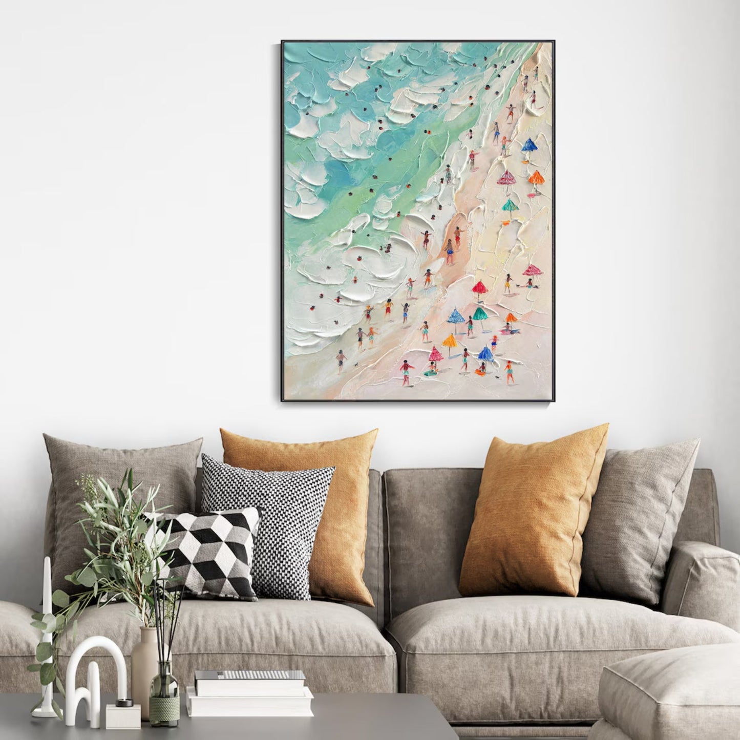 Azure Breeze-Beach Landscape Painting