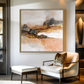 Gold Abstract Landscape Painting #ART53