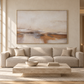 Quiet Horizon Neutral Abstract Painting