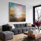 Pastel Horizon Abstract Seascape Painting