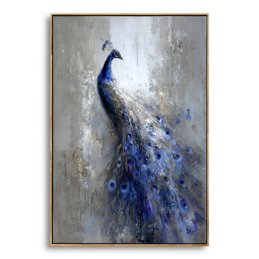 Peacock Textured Oil Painting #ART55