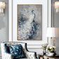 White Peacock Textured Painting #ART56