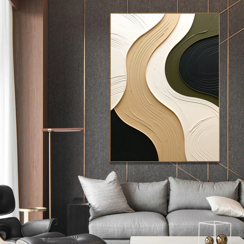 Sculpted Dune Flow Abstract Painting