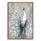 White Peacock Textured Wall Art #ART57