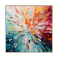 Radiant Burst Impasto Abstract Canvas Art