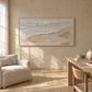 Whispering Shore Sand Abstract Painting