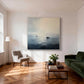 Misty Harbor Sailboat Painting