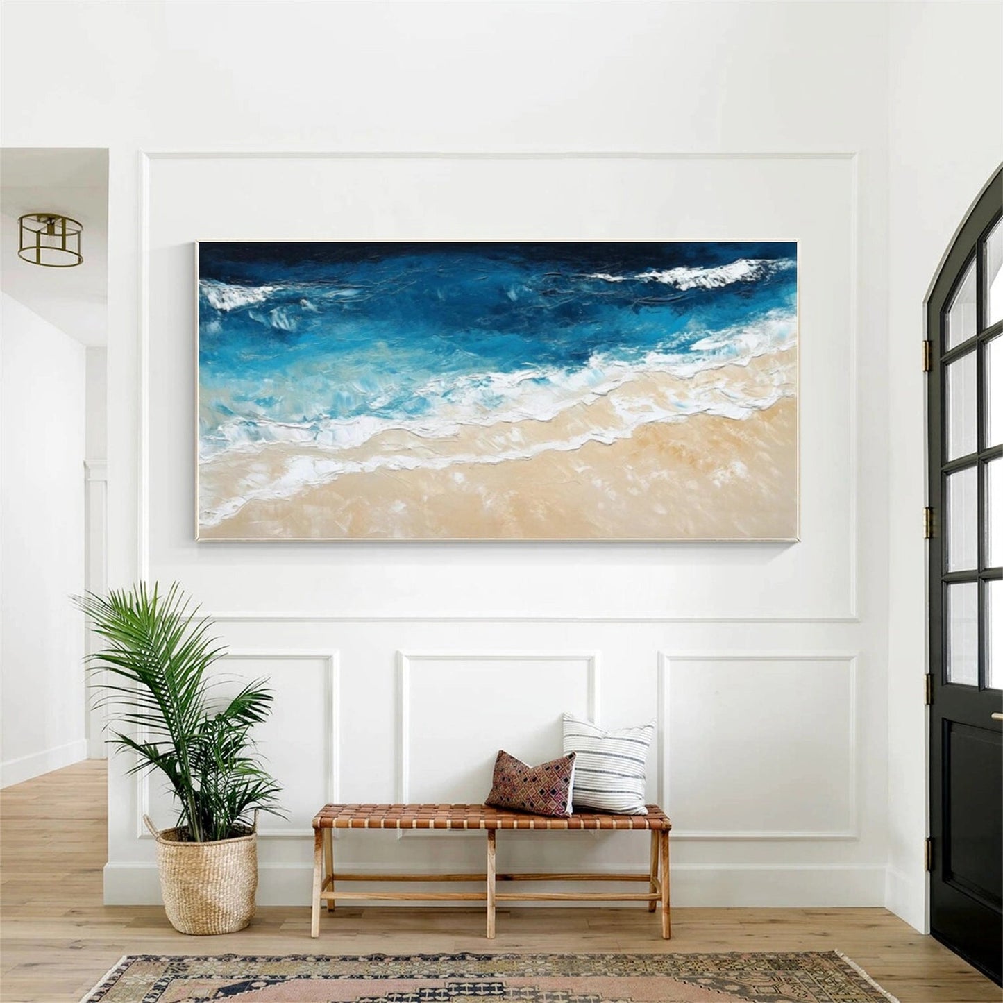 Deep Blue Coast Seascape Painting