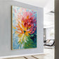 Radiant Bloom Spiral Abstract Painting