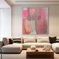 Blush Silence Pink Abstract Painting