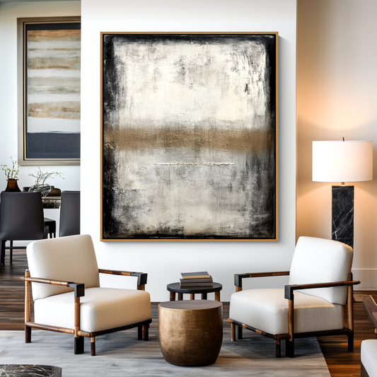 Neutral Abstract Texture Painting #ART05