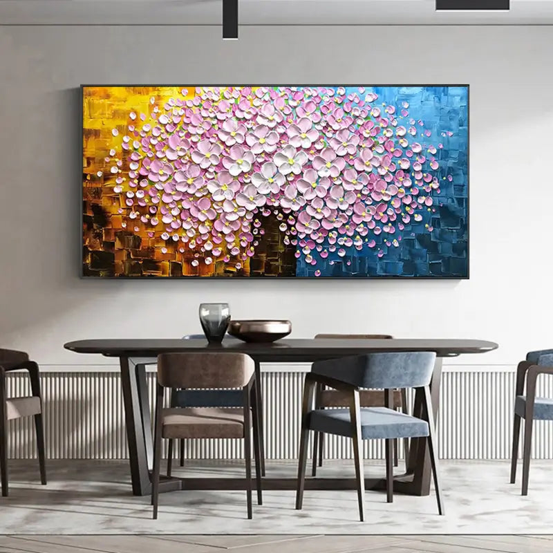 Blossom Mosaic Harmony Abstract Painting