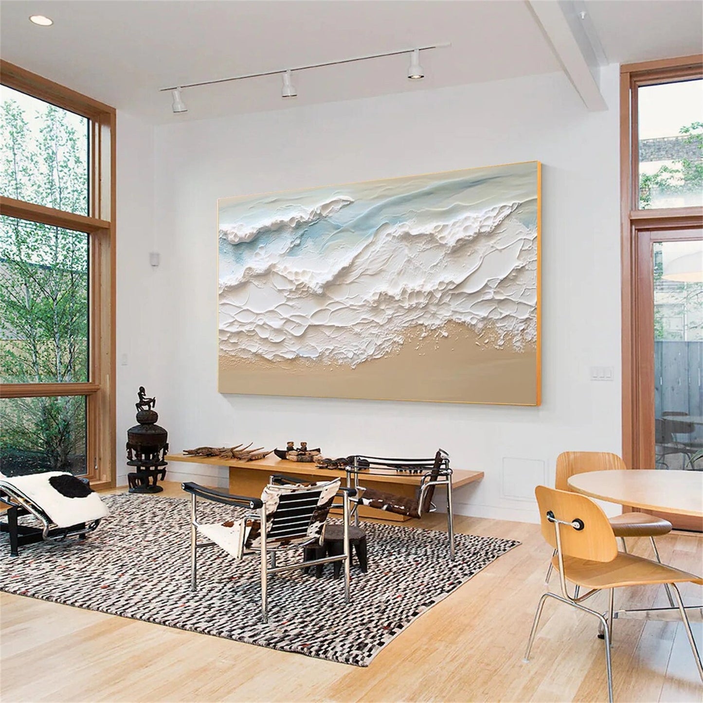 Whispering Shore Textured Seascape Painting