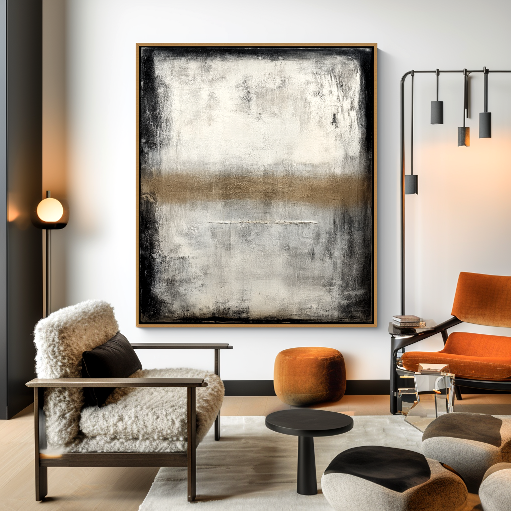 Neutral Abstract Texture Painting #ART05