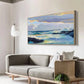 Golden Tide Blue Seascape Painting