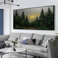 Enchanted Forest Gold Glow – Textured Landscape Painting