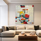 Chromatic Balance Geometric Abstract Painting