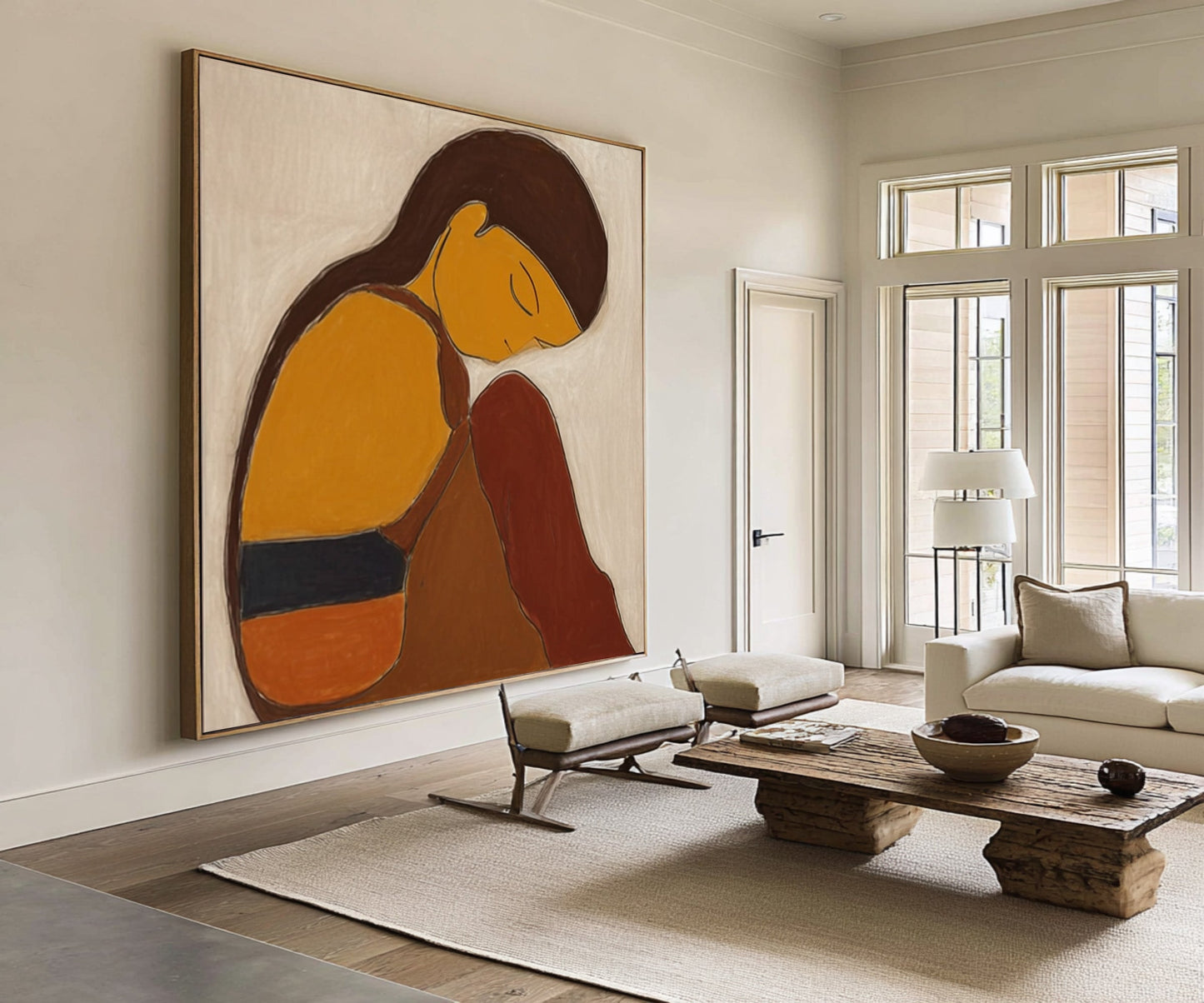 Amber Dream Quiet Figure Painting