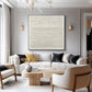 Ivory Rhythm Minimal Texture Painting