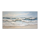 Golden Horizon-Blue Ocean Abstract Painting
