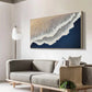 Ivory Breaker Blue Abstract Seascape Painting