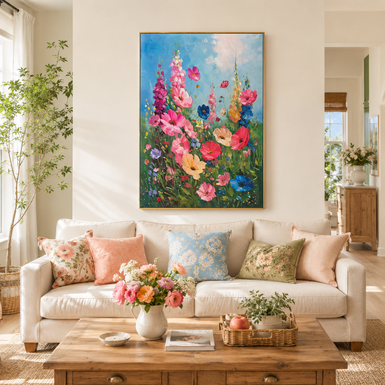 Bloom Symphony Floral Oil Painting #AR040-2