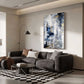 Blue Gold Glimpse Abstract Canvas Art