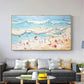 Golden Waves-Beach Abstract Painting