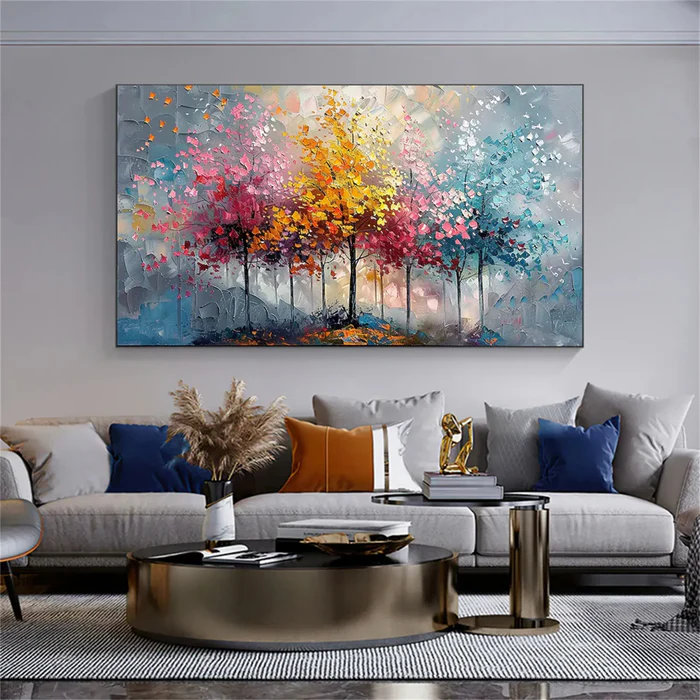 Whispering Seasons Forest Painting