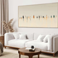 Silent Figures Minimalist Art Painting