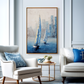 Blue City Seascape Oil Painting #ART61