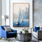 Blue City Seascape Oil Painting #ART61