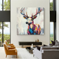 Vivid Spectrum Deer Painting