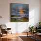 Sunset Harbor Impressionist Landscape Canvas Art