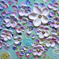 Colorful Floral Textured Painting