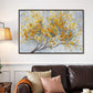 Golden Flourish Floral Painting