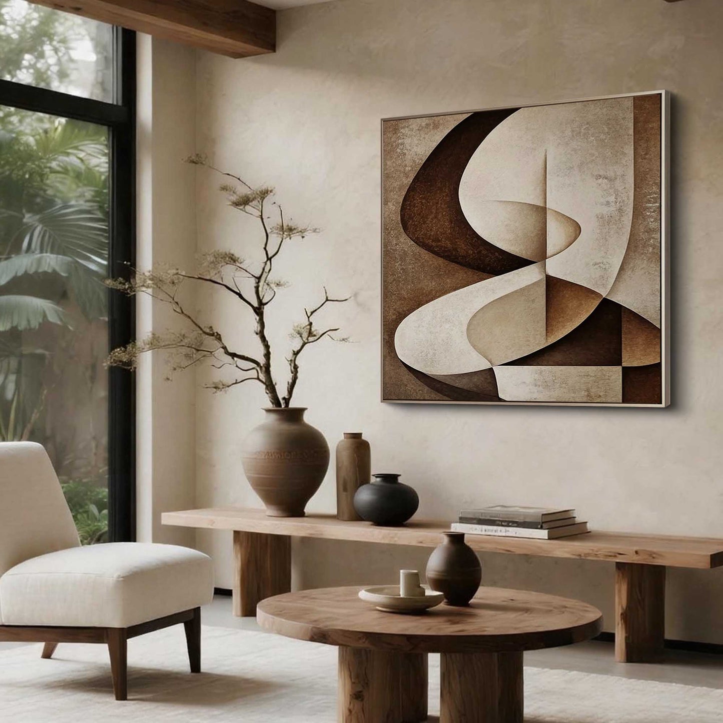 Neutral Twist Geometric Painting
