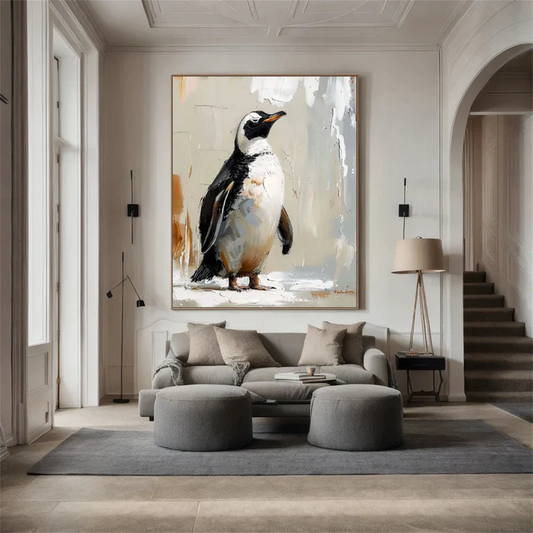 Arctic Noble Penguin Painting