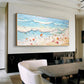 Golden Waves-Beach Abstract Painting