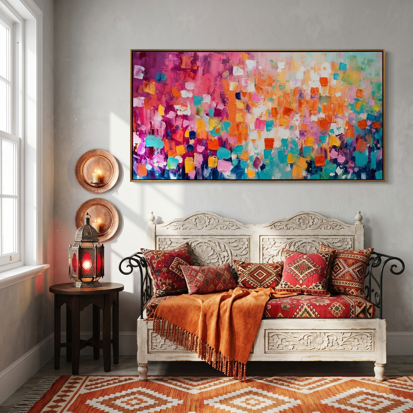 Carnival Confetti Colorful Abstract Painting