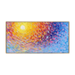Sunset Vortex Impasto Abstract Painting