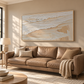 Whispering Shore Sand Abstract Painting