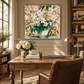 Whispering Petals White Floral Still Life Painting