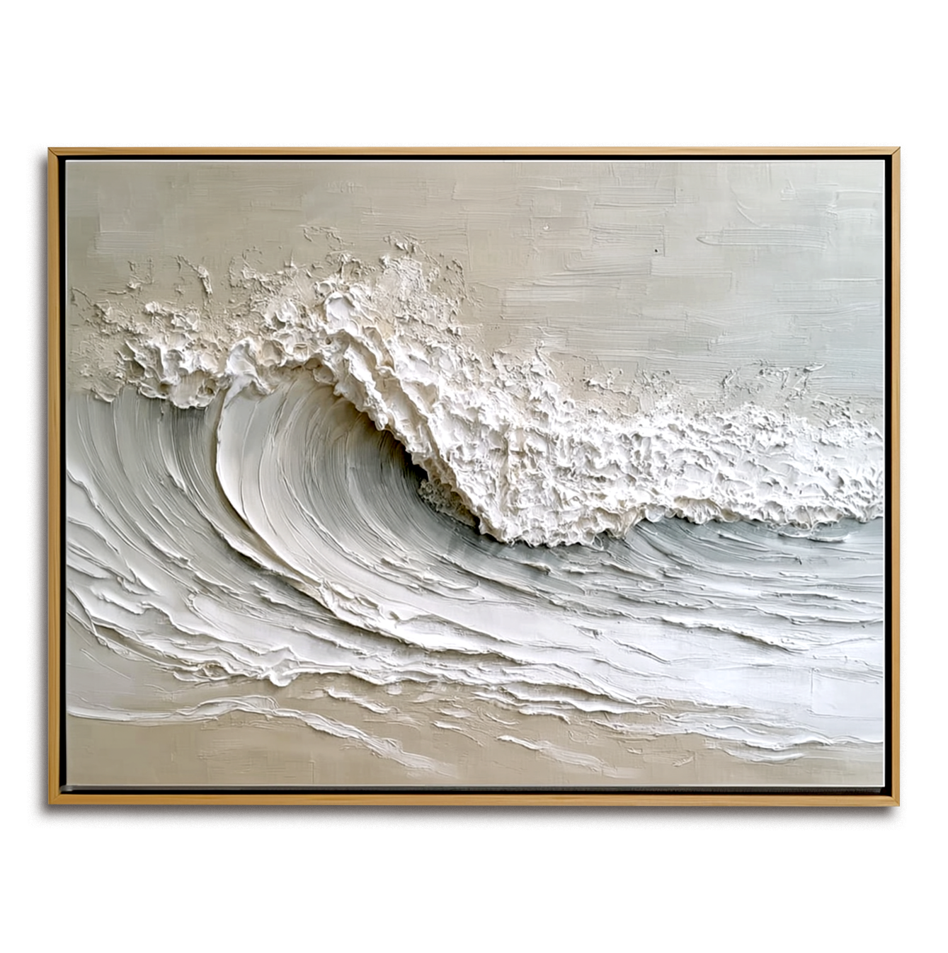 Textured White Ocean Painting #ART06