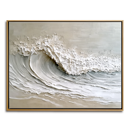 Textured White Ocean Painting #ART06