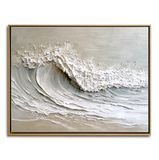 Textured White Ocean Painting #ART06